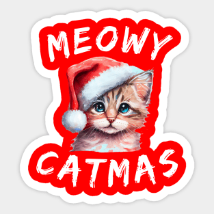 Christmas-Cat Sticker